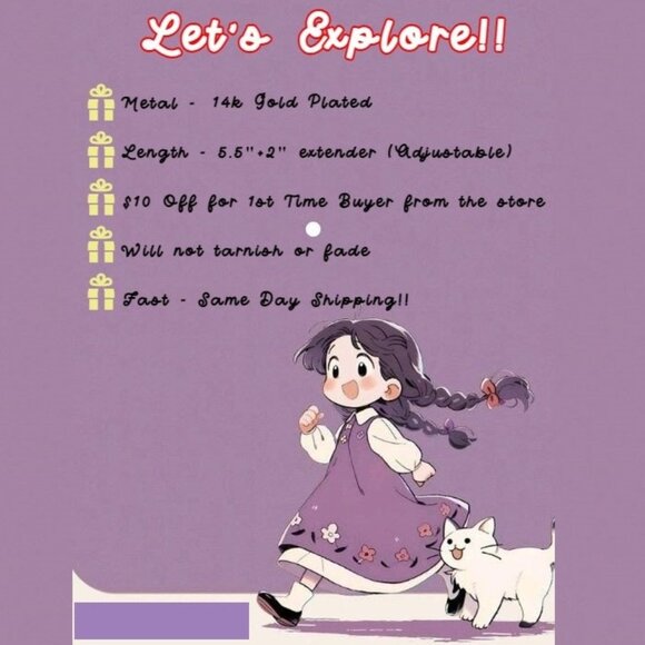 ENGRAVED PERSONALIZED❤️CHARM - A to Z GOLD INITIAL BRACELET GIRL TEEN, ELDM22240 - Picture 2 of 16